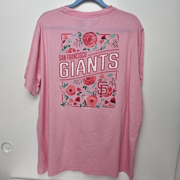 Pink San Francisco giants tshirt floral 2XL - Picture 1 of 11